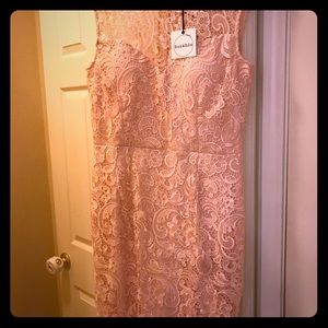 Pink lace dress